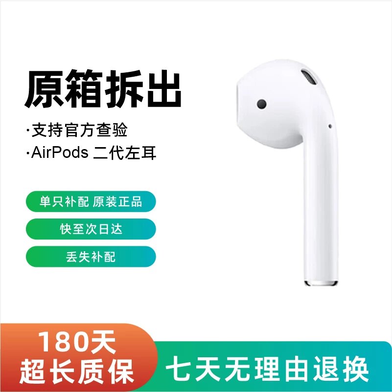 Оригинальная замена наушника AirPods 2-го поколения для левой стороны, подходит для iPhone