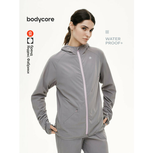 фото Куртка спортивная bodycore из быстросохнущей и водоотталкивающей ткани, размер xl, серый