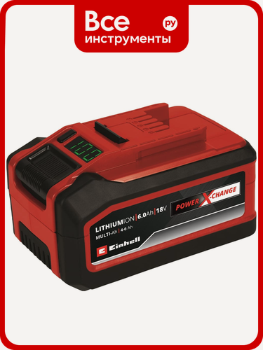 Изображение товара Аккумулятор Einhell PXC Plus 18V 6.0 Ah, слайдер, для профессиональных инструментов