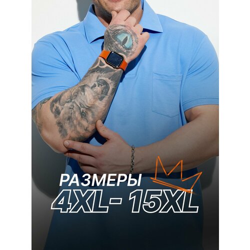 фото Поло mr. bigman, размер 4xl, голубой