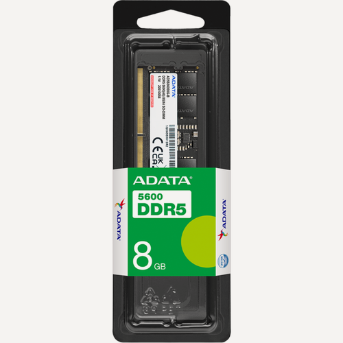 Изображение товара Модуль памяти ADATA 8GB DDR5 5600 U-DIMM AD5U56008G-S CL46-45-45, 1.1V, 288-Pin, On-Die ECC