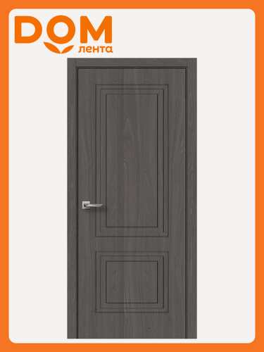Изображение товара Дверное полотно глухое Париж 10 2000х800 ПВХ дуб элегансия серый