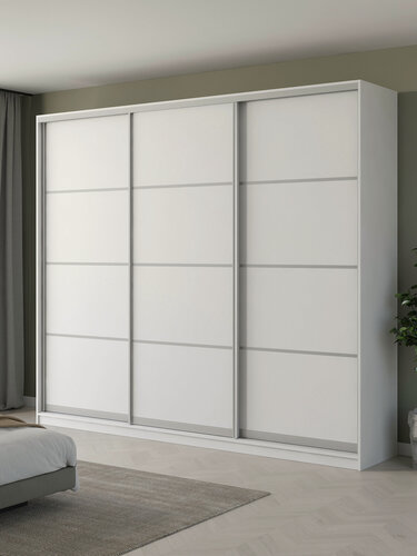 Изображение товара Шкаф купе Матэрна белый глухой 260х45х240 см