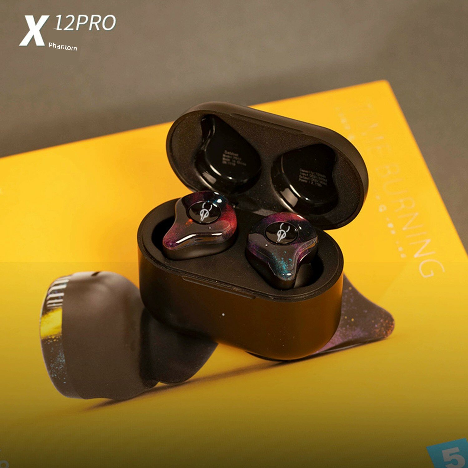 SabbatX12pro беспроводные наушники Bluetooth 5.4 с двойным микрофоном, удобные вкладыши для Android и iOS, фантомный