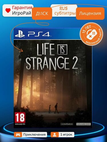 Изображение товара Игра Life is Strange 2 (PS4, русская версия) SQUARE ENIX Blu-ray диск 18+