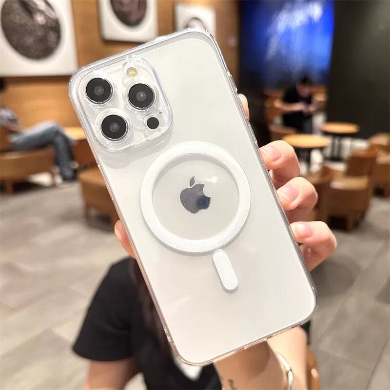 Прозрачный магнитный чехол с поддержкой MagSafe для Huawei P70 Pro