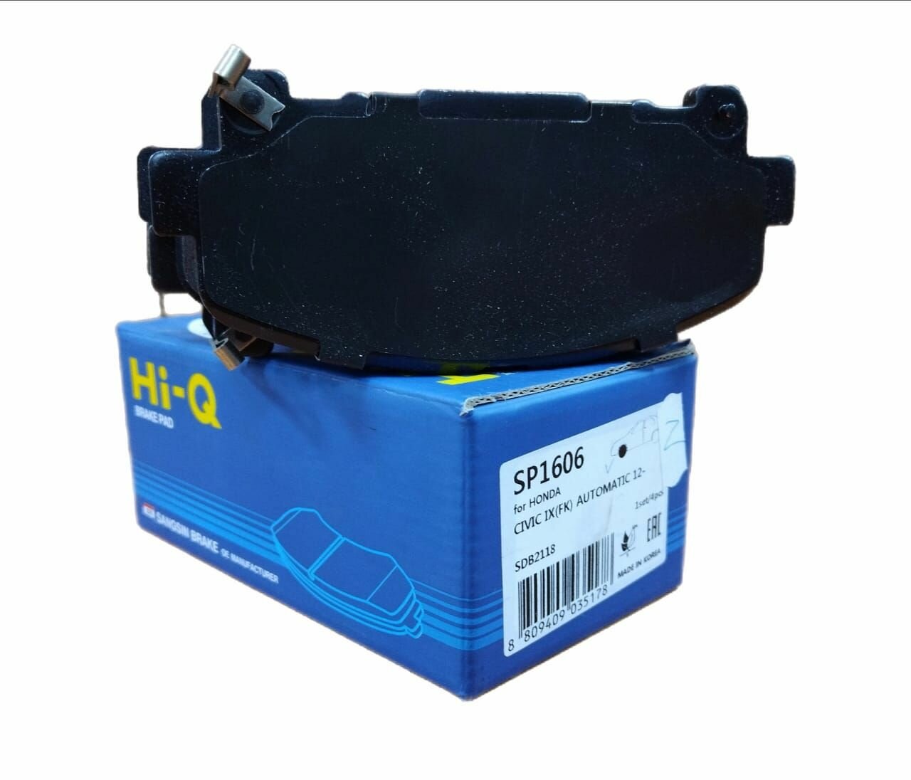 Колодки тормозные передние SANGSIN BRAKE SP1606 для Honda civic 9