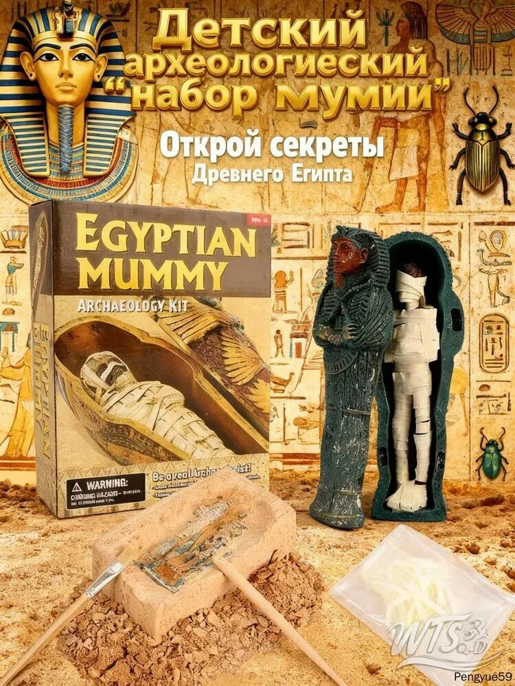 Набор для раскопок "Древний Египет", изучаем историю и археологию