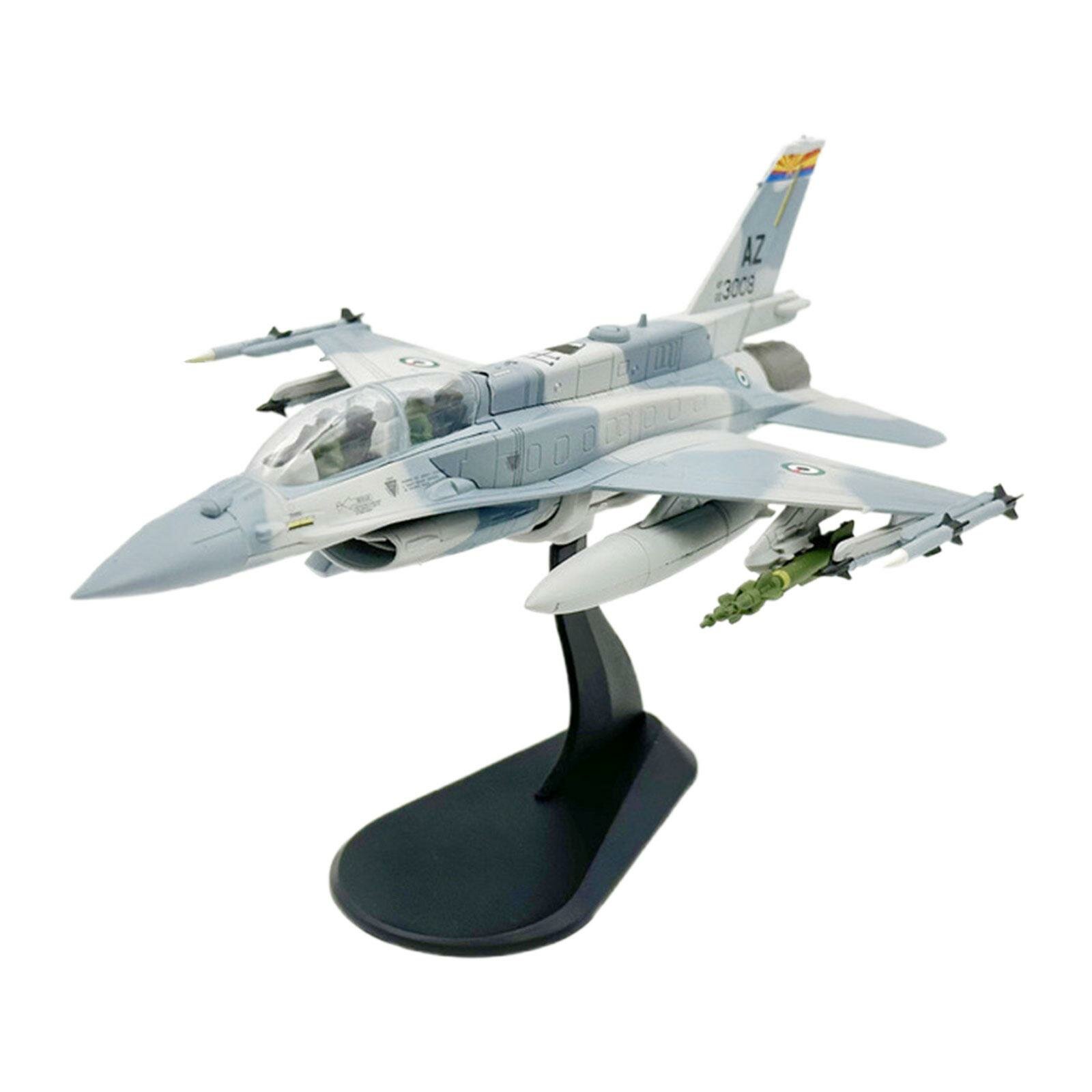 Модель самолета F-16F в масштабе 1/72, игрушечный металлический истребитель для стола, полки или рабочего стола.