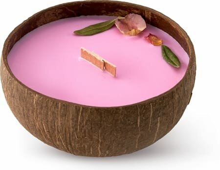 Свеча Tropicandle Roses с деревянным фитилем, унисекс, 350 мл