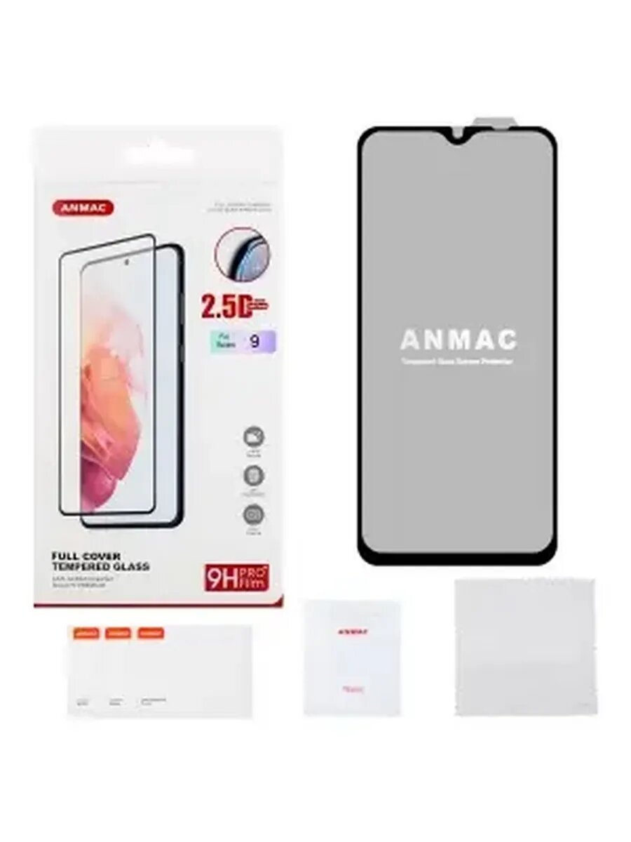Защитное стекло для Redmi 9, полное покрытие