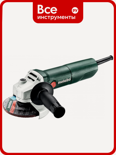 Изображение товара Угловая шлифмашина Metabo W 650-125: мощный 650 Вт инструмент для бетона с 11000 об/мин, 125 мм диском, легким управлени