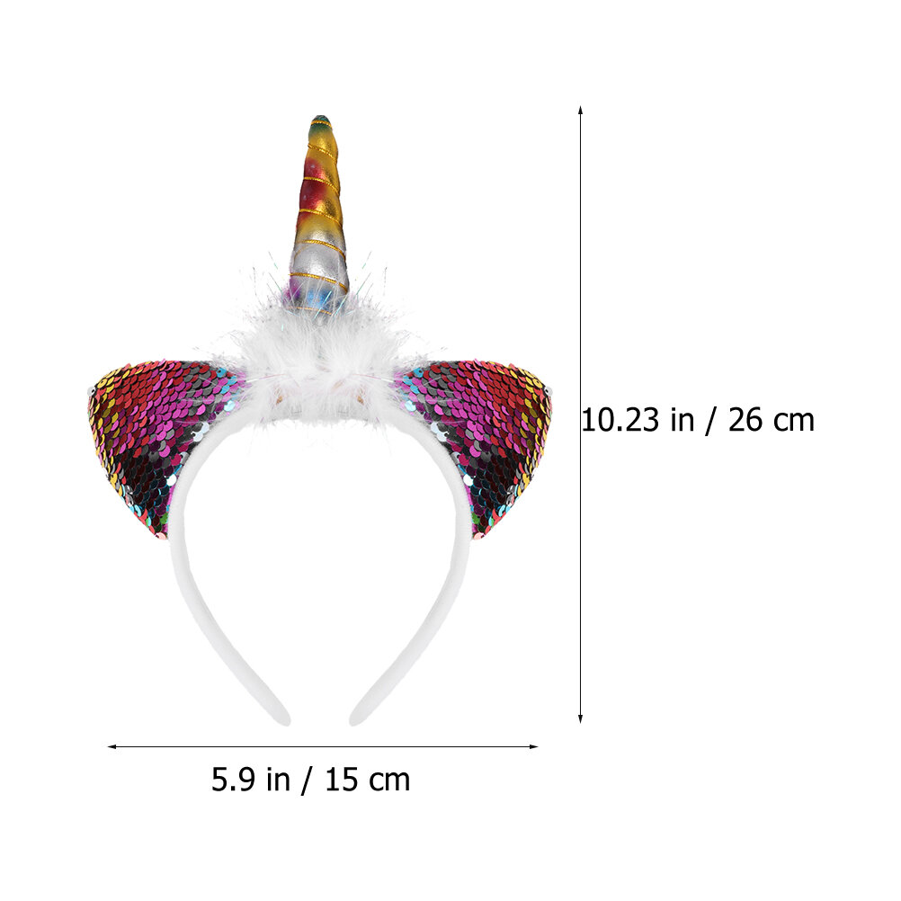 3 Штуки Прелестные Головные Обручи В Forme Единорога Для Детей 26x15Cm