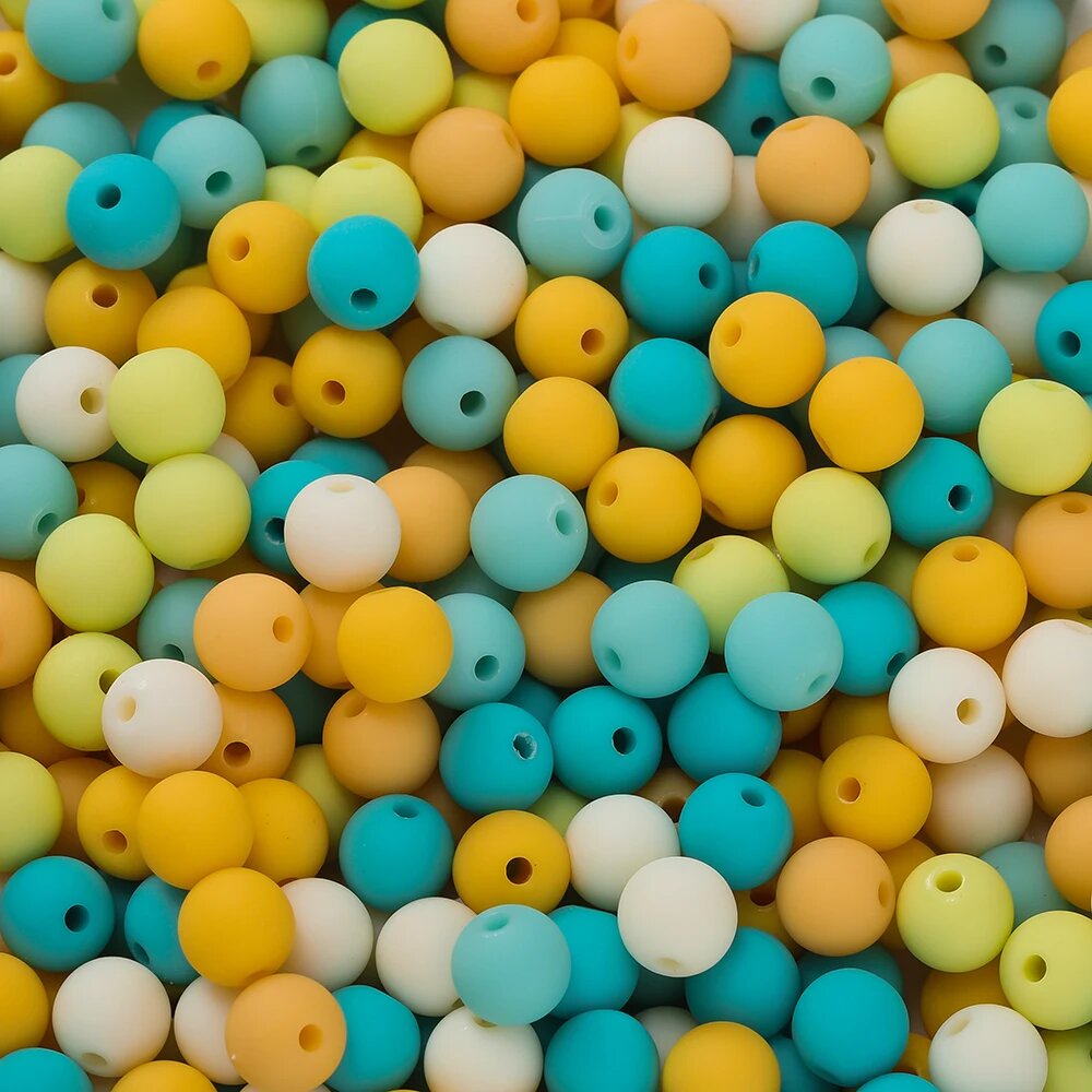 Акриловые бусины St.kunkka круглые 6-16 мм 100 шт 12mm 20Pcs, Blue yellow