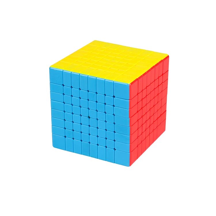 8x8 Цветной головоломка рубика с подставкой для скоростного кубинга и соревнований