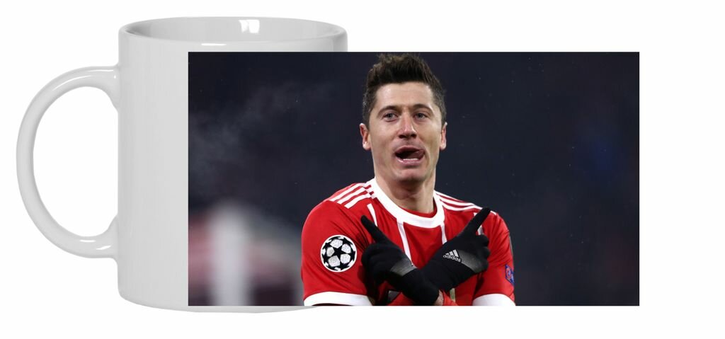 Кружка Роберт Левандовский, Robert Lewandowski №9, обычная