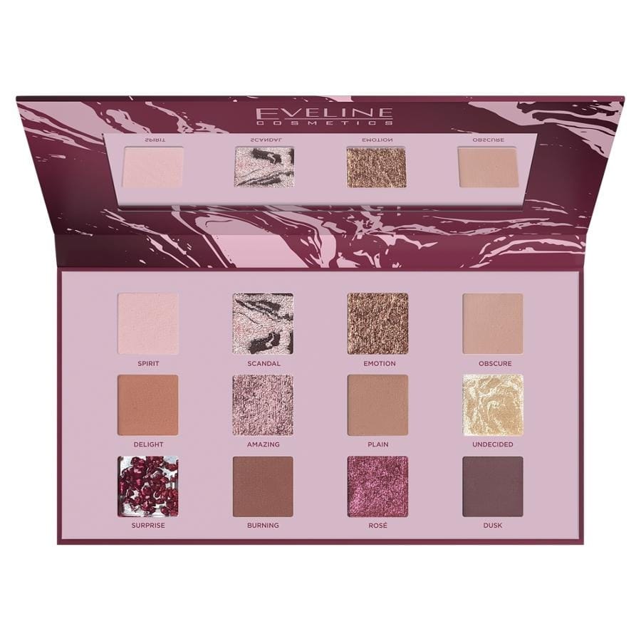 Тени для век Eveline Cosmetics Shocking Nudes, 9,6 г