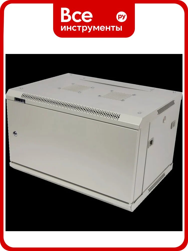 Шкаф настенный TWT Pro, 9U 600x600, металлическая дверь, TWT-CBWPM-9U-6x6-GY