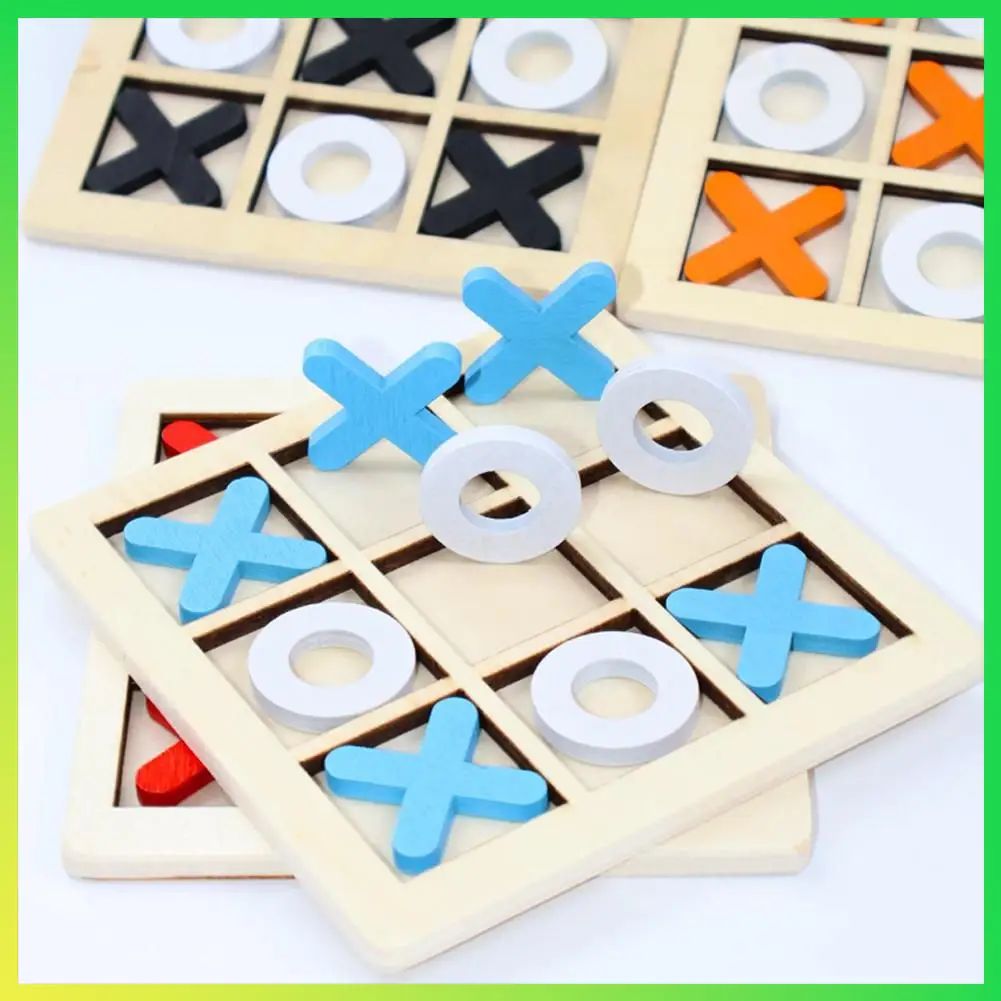 Деревянная игра Tic Tac Toe