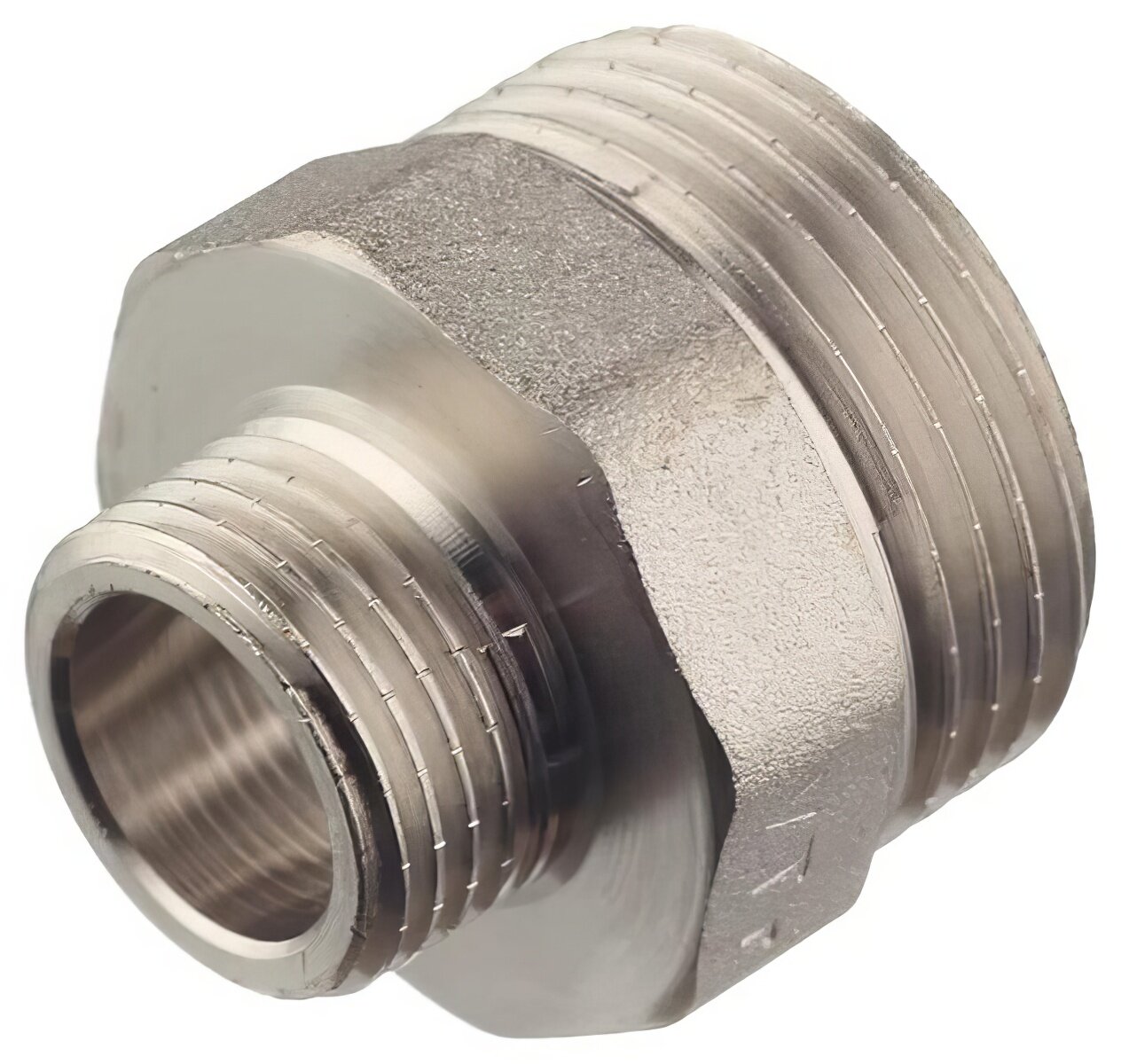 Ниппель переходной Valtec 1 НР(ш) х 1/2 НР(ш) латунный (VTr.580. N.0604)