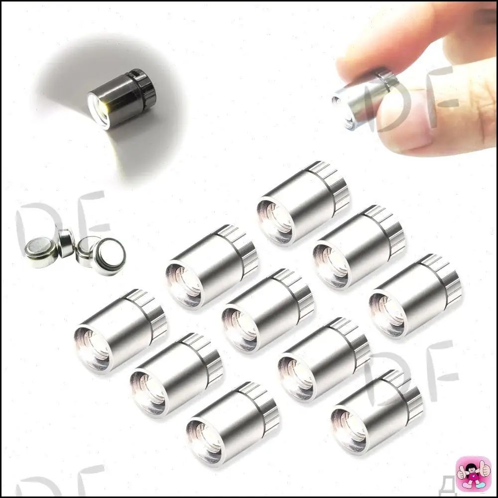 Набор из 10 мини LED ламп для рукоделия, DIY, освещения кукольного домика, на батарейках, совместимо с конструкторами