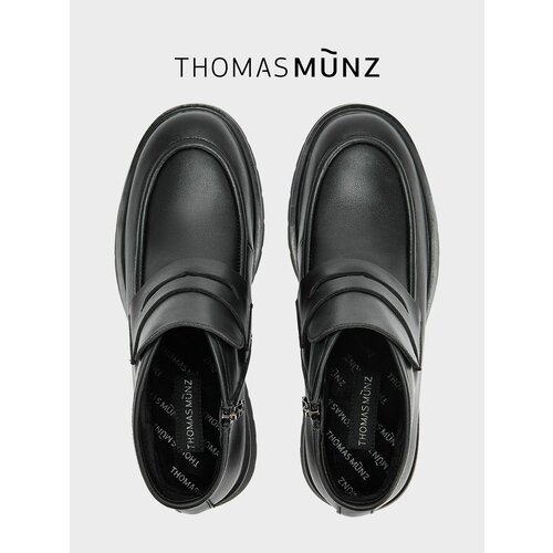 фото Ботинки дерби thomas munz осень-зима 2026, размер 39, черный