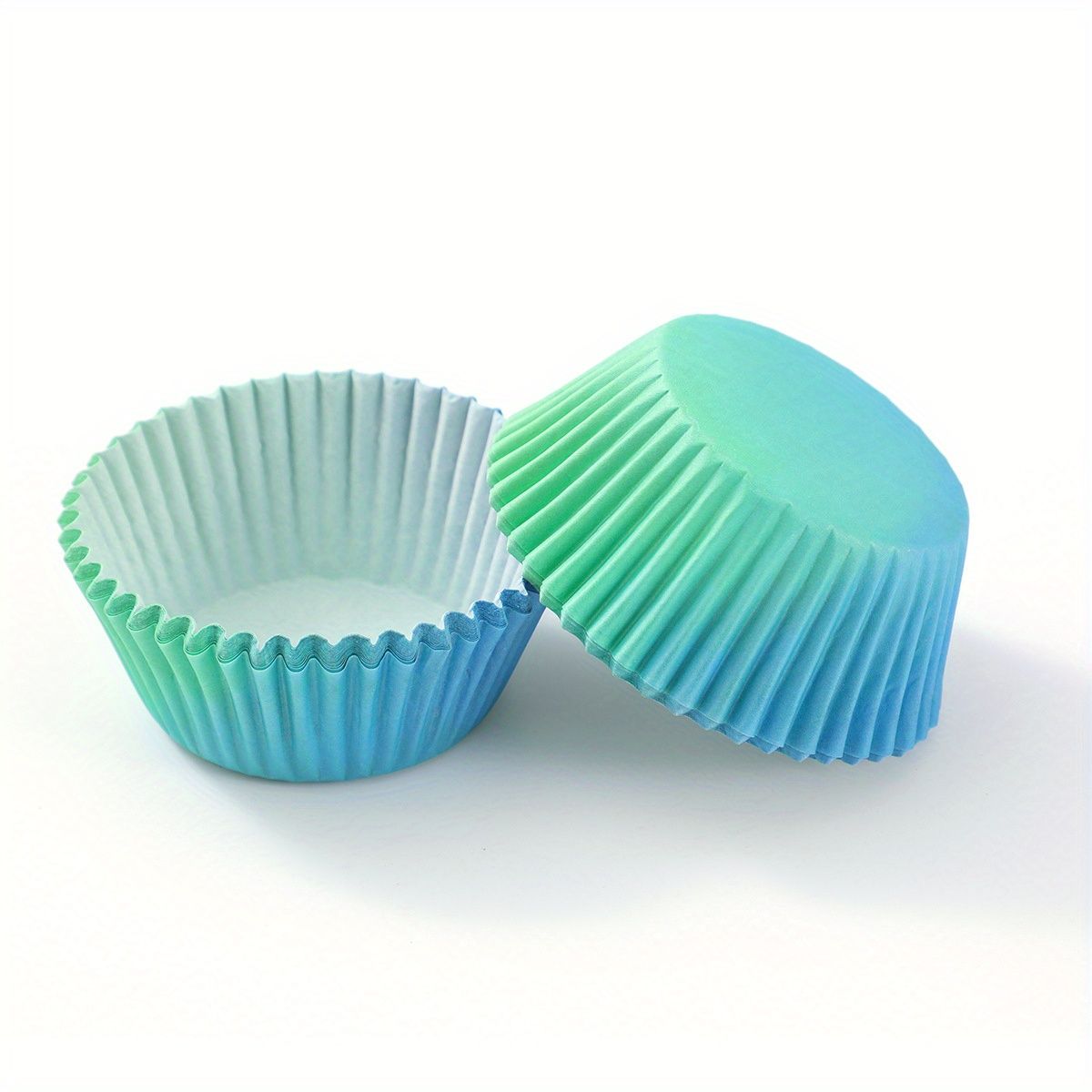 Формы бумажные для кексов и капкейков, сине-зелёные, 100 шт.