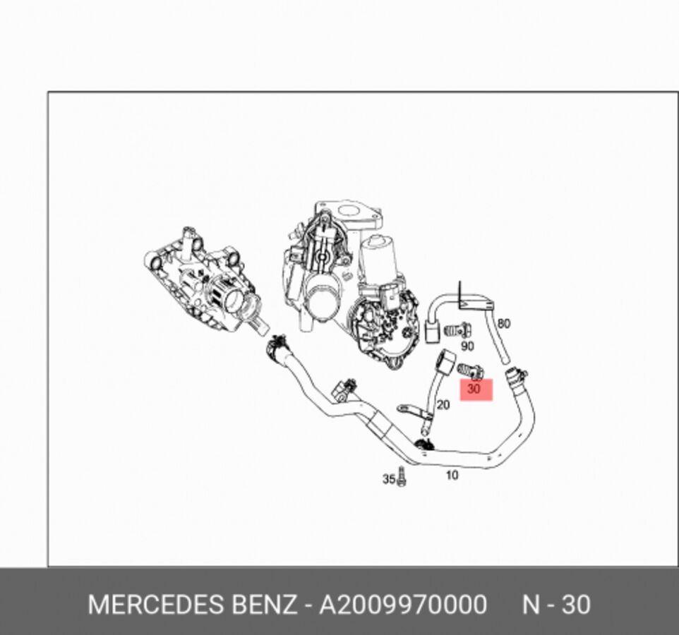 Болт (Mercedes 2009970000)