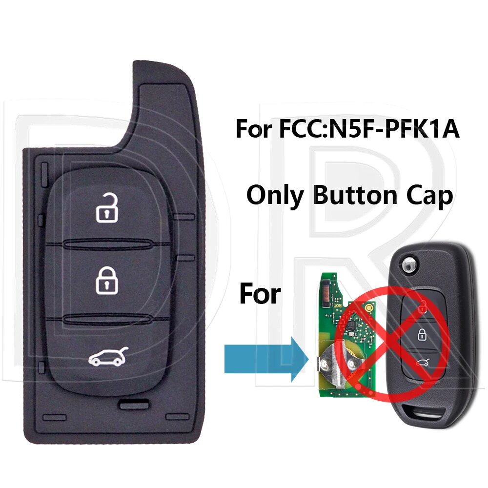 Кнопочная панель для ключа Renault, Dacia, FCC: N5F-PFK1A, C 3 Button