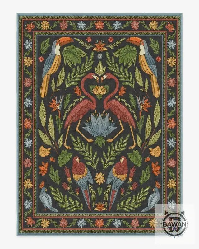 Ковёр в американском стиле ретро с животным рисунком 50x80cm-20x31in, 2