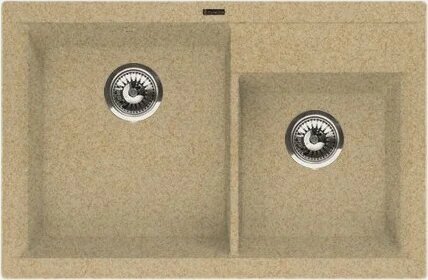 Изображение товара Мойка кухонная Florentina Касси прямоугольная, 78x51, мойка для кухни, бежевая, матовая, российская