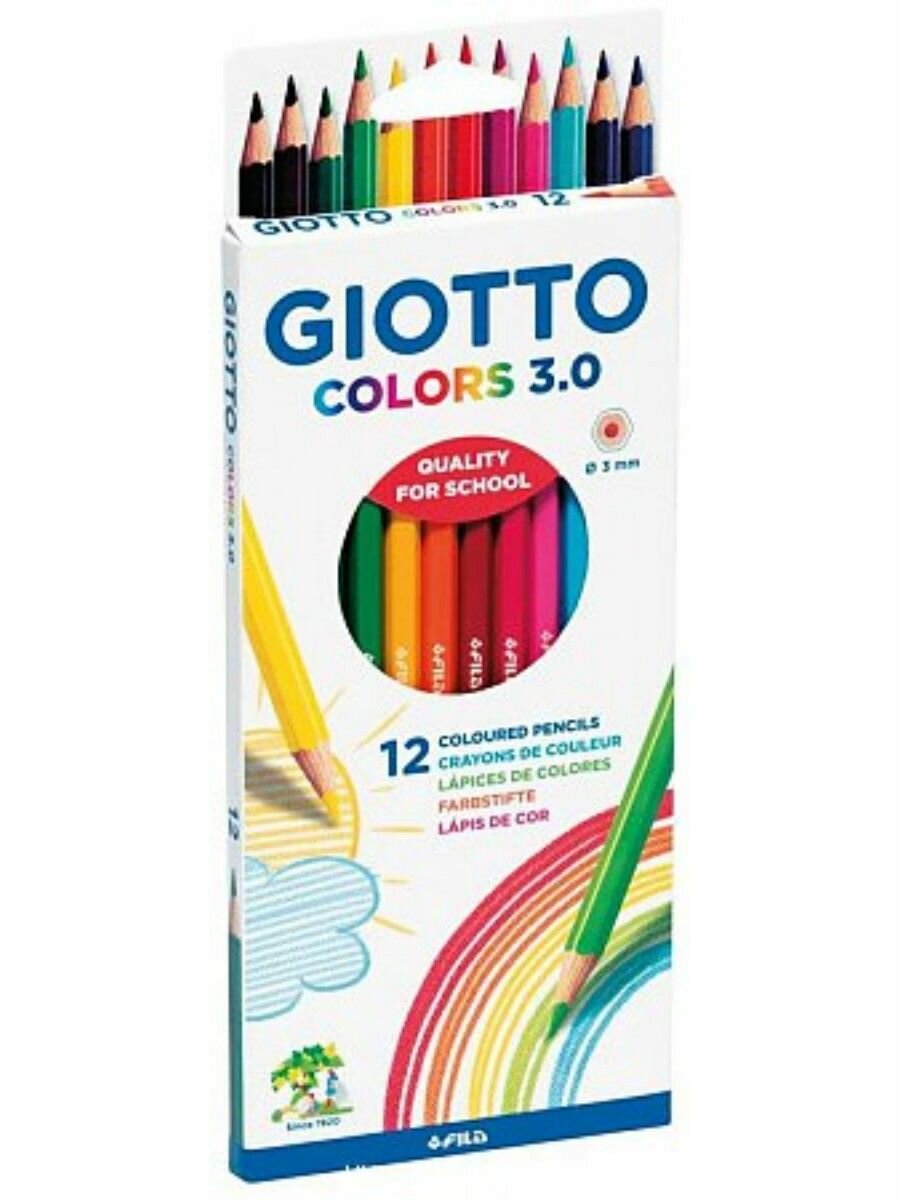 Карандаши цветные Giotto Colors, 12 цветов (276600)