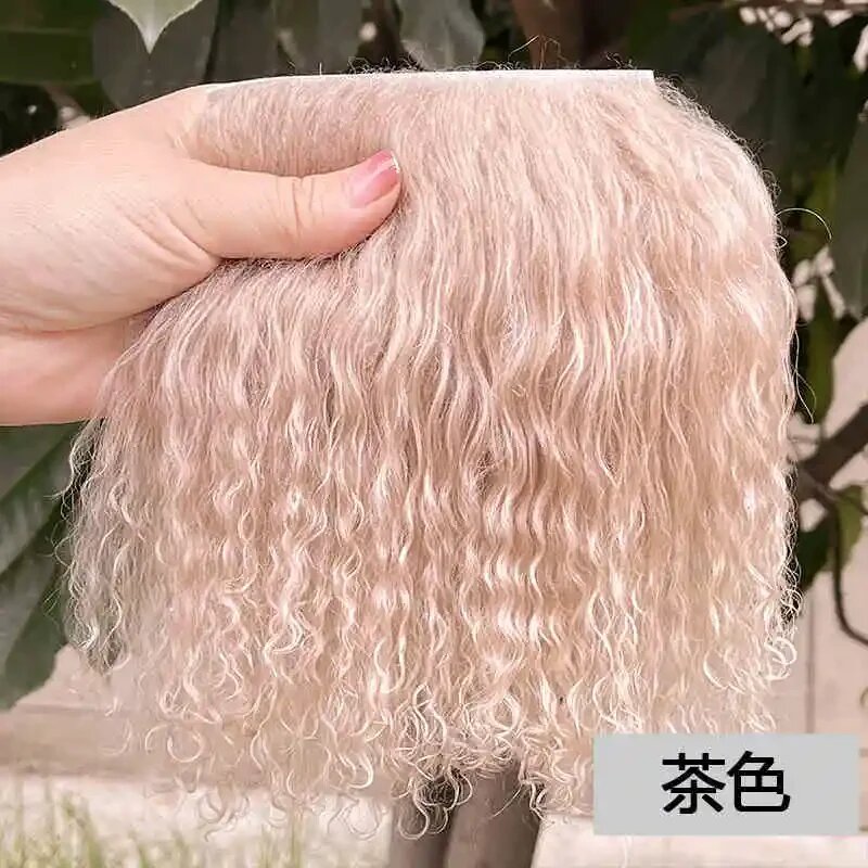 Парик для куклы BJD OB11, мех монгольский, цвет 20. Tawny