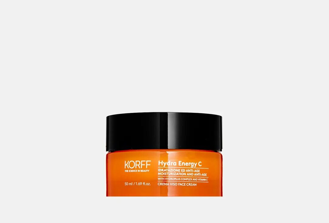 KORFF Hydra Energy C MOISTURIZATION AND ANTI-AGE FACE CREAM Увлажняющий крем с витамином C для сияния кожи лица 50 мл