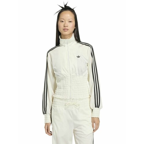 фото Олимпийка adidas smocked firebird track top w, размер m, , белый