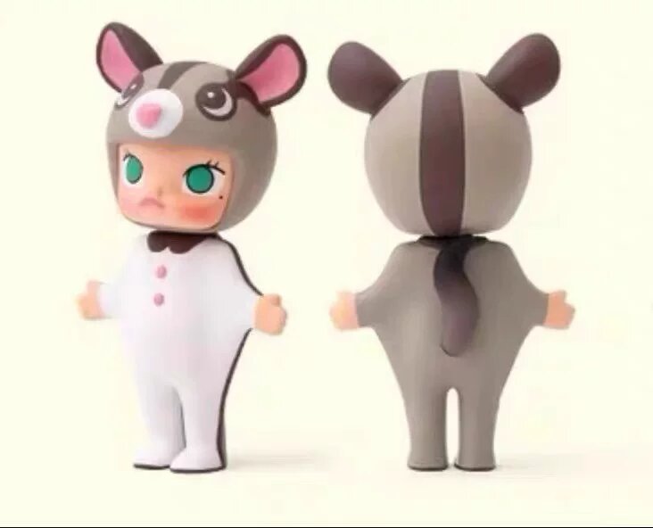 Официальная коллекционная фигурка Pop Mart MOLLY 12 Зодиакальная Серия Слепая Коробка - Мышь, Одна штука, Трендовый