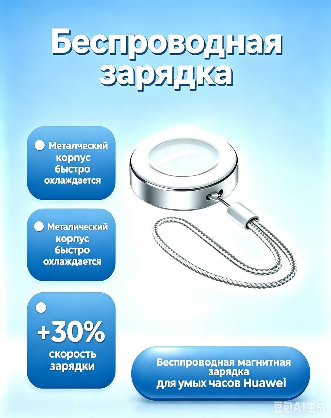Беспроводная зарядная подставка для Huawei Watch GT5/GT4/FIT5/FIT4, алюминиевая, 5 Вт, с USB-C