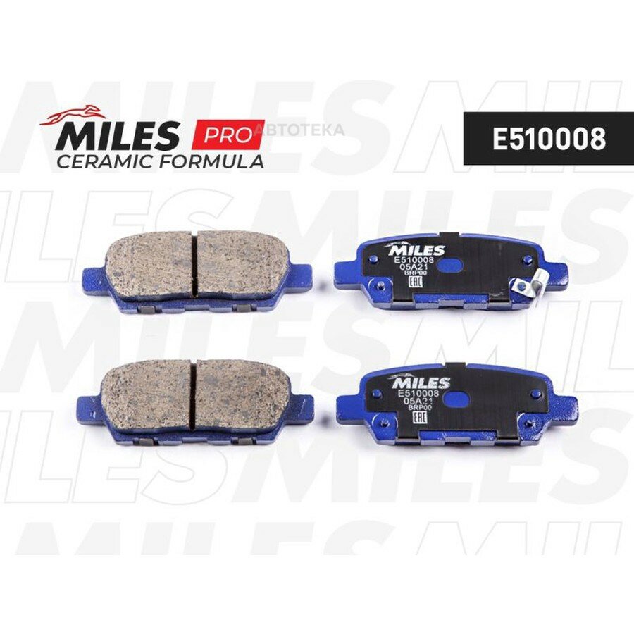 Колодки тормозные задние (Смесь CERAMIC серия PRO) NISSAN X-TRAIL/QASHQAI/TIIDA/INFINITI FX/RENAULT KOLEOS (TRW GDB3294) E510008 MILES E510008