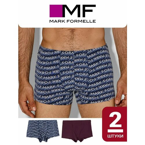 фото Трусы mark formelle для мужчин, комплект из 2 шт., размер 94-104, синий, красный