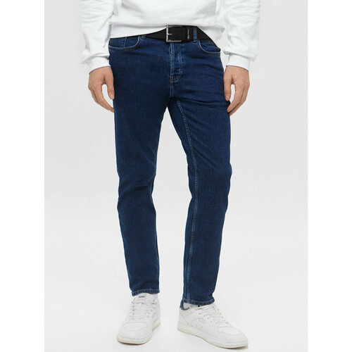 фото Джинсы зауженные karl lagerfeld jeans, размер 31/34, синий