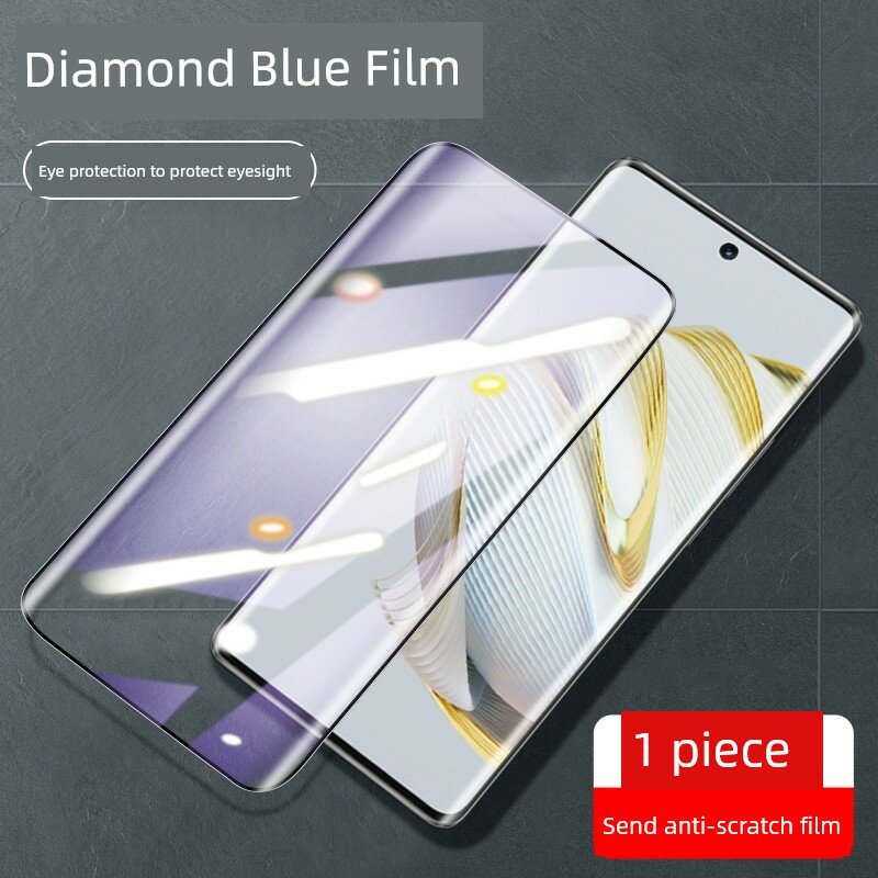 Защитное стекло для смартфона Huawei nova 10 Pro, фильтр синего света, 1 шт, криволинейный экран
