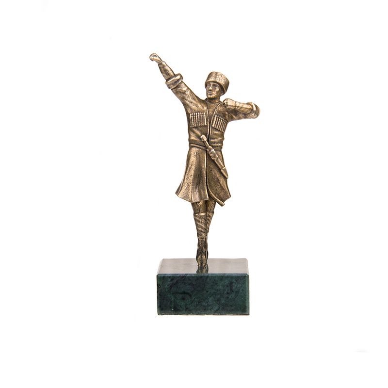 Статуэтка Кавказский горец на камне (ВхШхД 11см./4см./4см.)