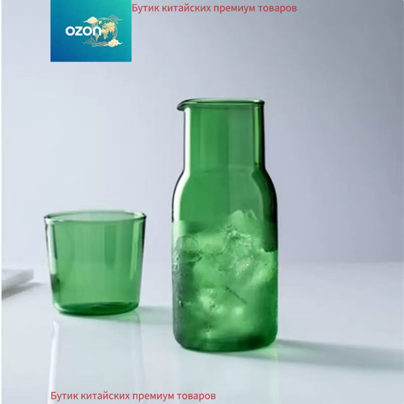 Бутылка 1 шт, Артикул: 5636027366, Цвет: Зеленый, Материал: Стекло
