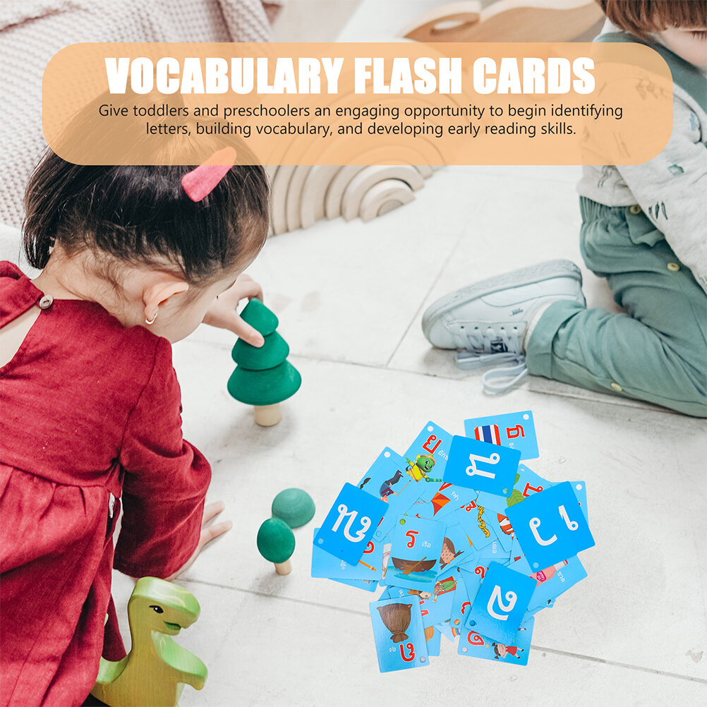 45 Карт Open ended Thai Language Learning Flash Cards Для Детей И Учителей 9X7X1Cm