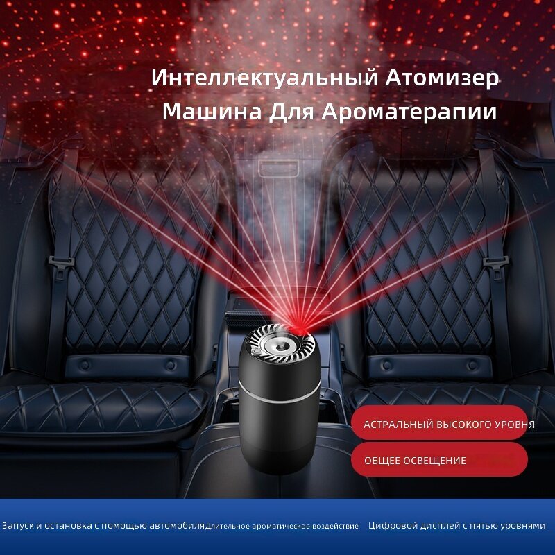 Умный аромадиффузор для автомобиля с авто-включением и выключением, питание от USB, компактный дизайн, диспенсер для эфирных масел, глянцевое покрытие, Smart Aromatherapy Machine