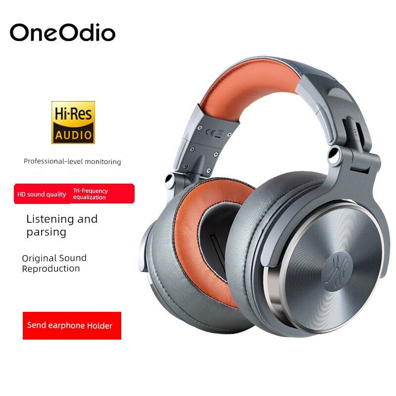 OneOdio Pro50 Электронные пианино мониторные наушники Профессиональный стереозвук Серебристо-серый-голубой