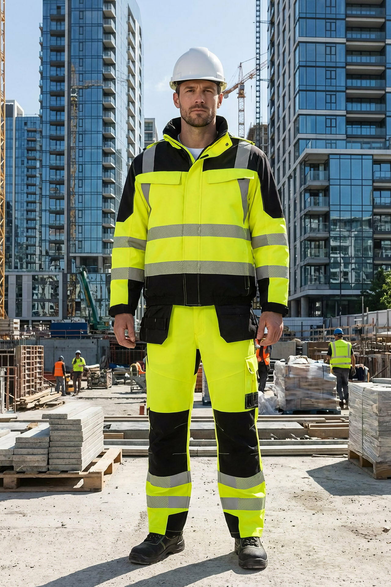 Куртка юнионворквеар Хай-Вис (UNIONWORKWEAR Hi-Vis) Визибл рабочая сигнальная демисезонная