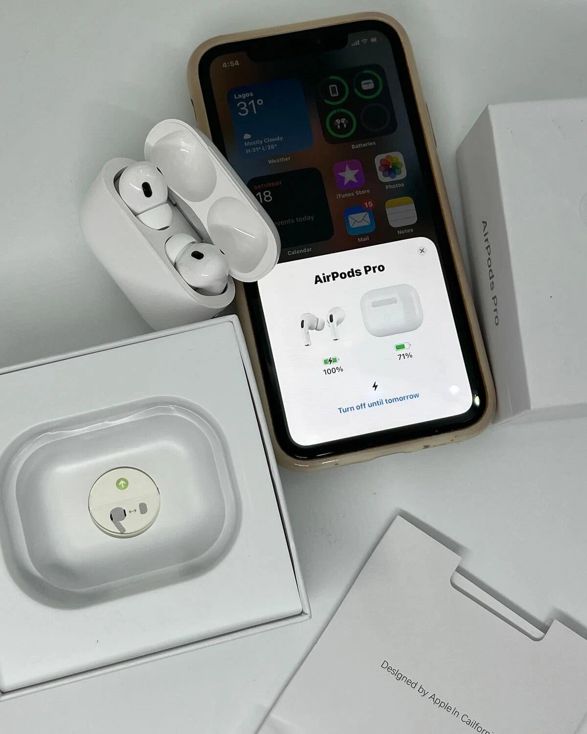 Наушники беспроводные AirPods Pro 3, шумоподавление, Bluetooth 5.3, 30 часов работы, люкс кория