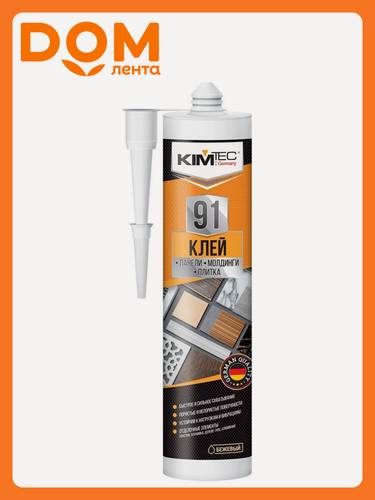 Изображение товара Монтажный клей KIM TEC 91 панели молдинги плитка бежевый 280 мл