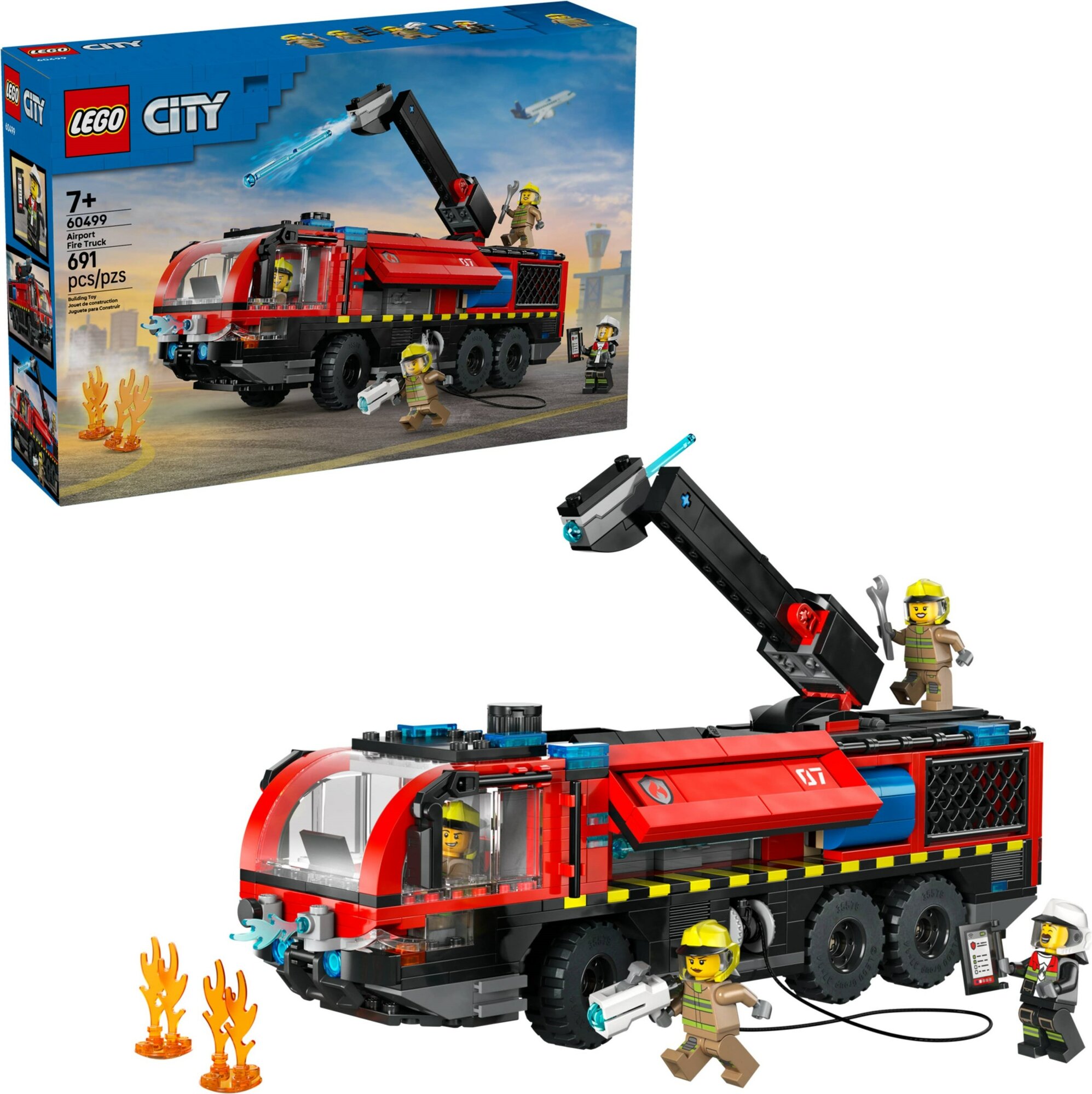 Конструктор LEGO City 60499 Пожарная машина аэропорта, 691 детали